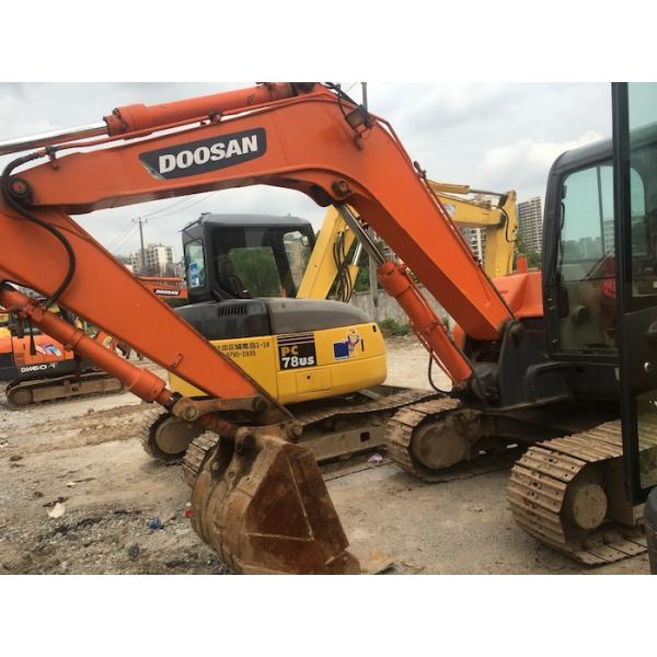 Используемый экскаватор ДХ80-7 Доосан мини/подержанное Доосан катили экскаватор