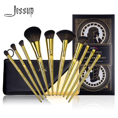 Jessup 10pcs Royal Iconic Basic Makeup Brushes Set Zip Bag Makeup Brush Suppliers China T317