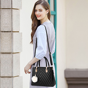 Leather Fashion Pu Womens Luxury Handbag Top Handle Satchel