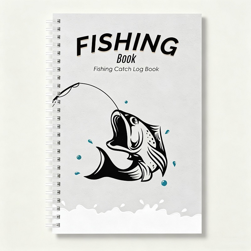 Fishing Catch Log Book With Durable Stone Paper Pages And Wire-O Binding