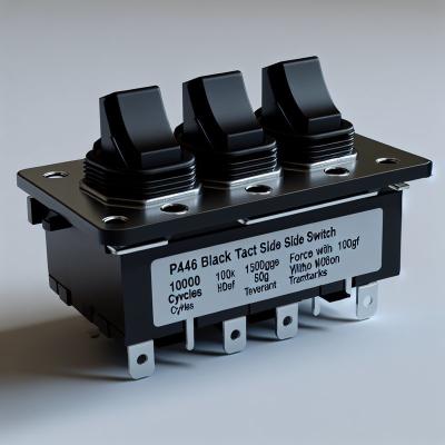 PA46 Black Tact Slide Switch SUS Cover 10000 Cycles 150gf±100gf