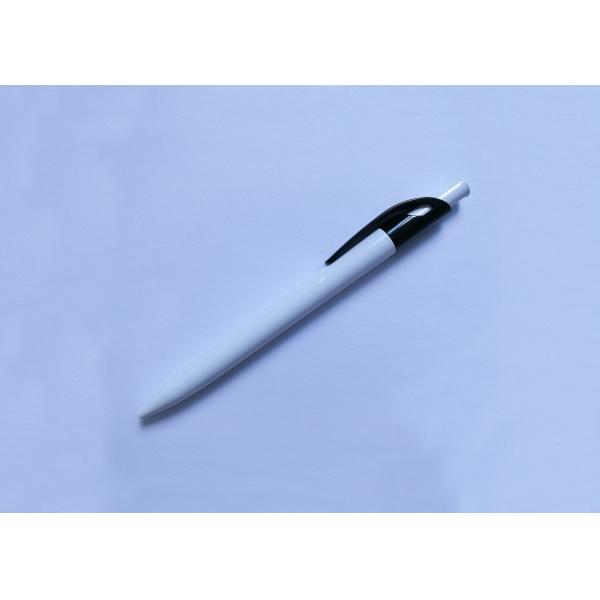 White Color Simpe Plastic Ball Pen with customized or silk printing for promotion