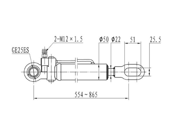 Mercedes Benz 0015533605 MAN 81417236123 Hydraulic Cylinders