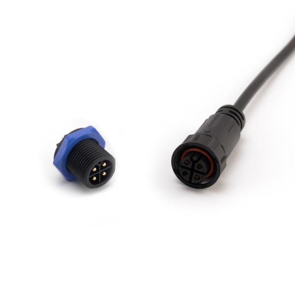 Nylon Outdoor Waterproof Connector ,  Ip67 2 Pin Waterproof Wire Connector