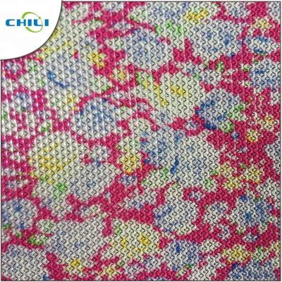 PU PVC Vegan Leather Fabric , Faux Leather Rolls Anti Mildew Lightweight