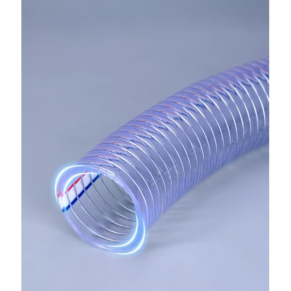 Water Suction PVC Steel Wire Reinforced Hose with Various Specifications Length 100m