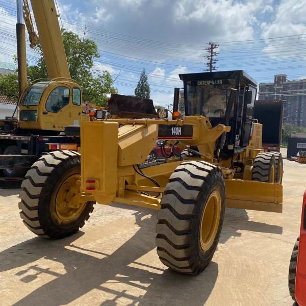 Caterpillar 140H Used Motor Grader Front Loader 100% America Original in Good Condition