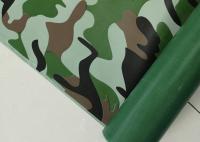 Encerado revestido personalizado do à prova de água do PVC de encerado impermeável da camuflagem