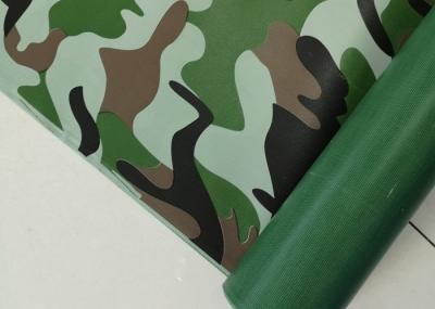 Encerado revestido personalizado do à prova de água do PVC de encerado impermeável da camuflagem
