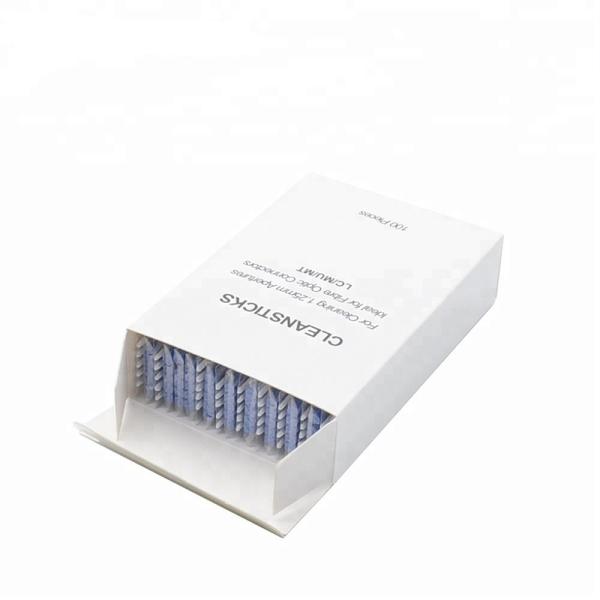 Ferramentas de limpeza de uma fibra ótica do tempo que limpam varas para o conector da fibra de 1.25mm 2.5mm