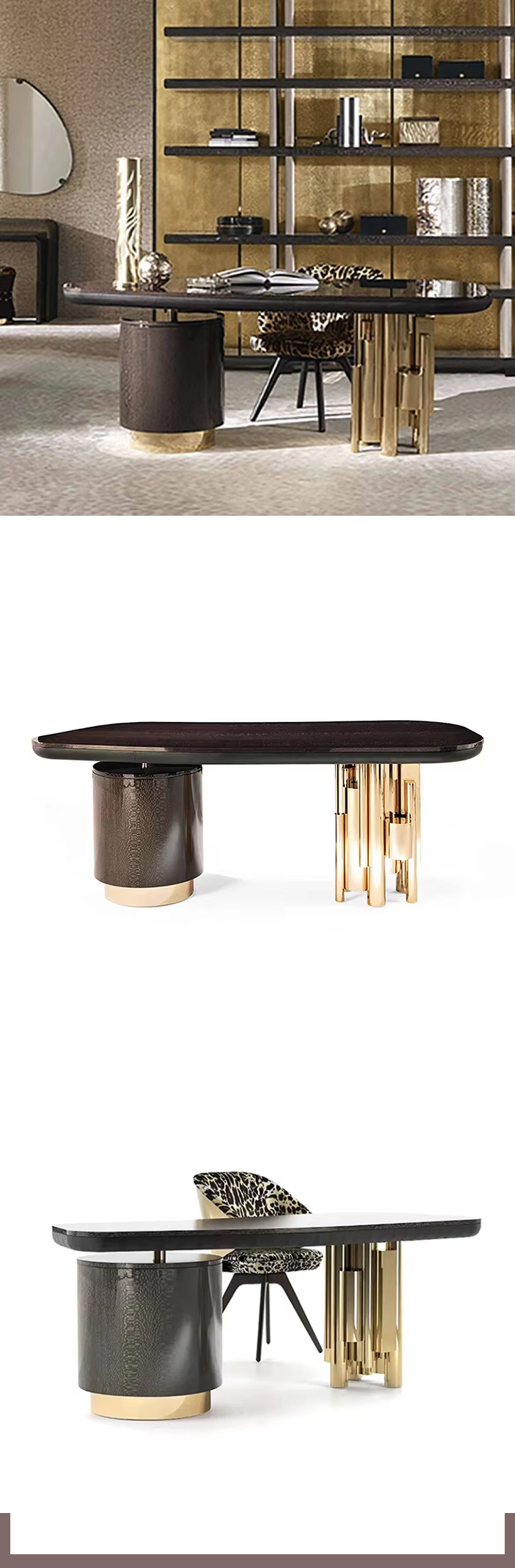 High Quality Customization Hot Sale Foshan Modern Office Desks Luxury Presidential Office Desk
