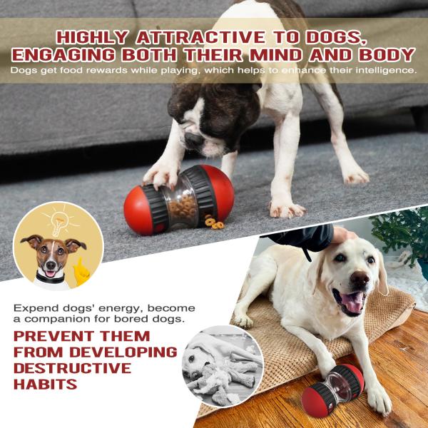 Rotating Slow Feeder Dog Toy – Promote Healthy Eating Habits, Durable Plastic, Wholesale Pet Supplies