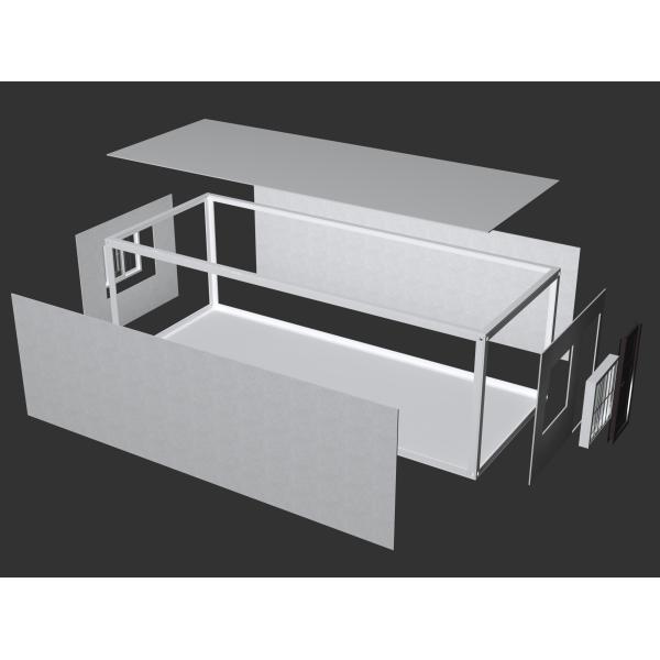 OEM/ODM настраиваемый цвет контейнерного дома 3D модель дизайн для легкой сборки демонтажа