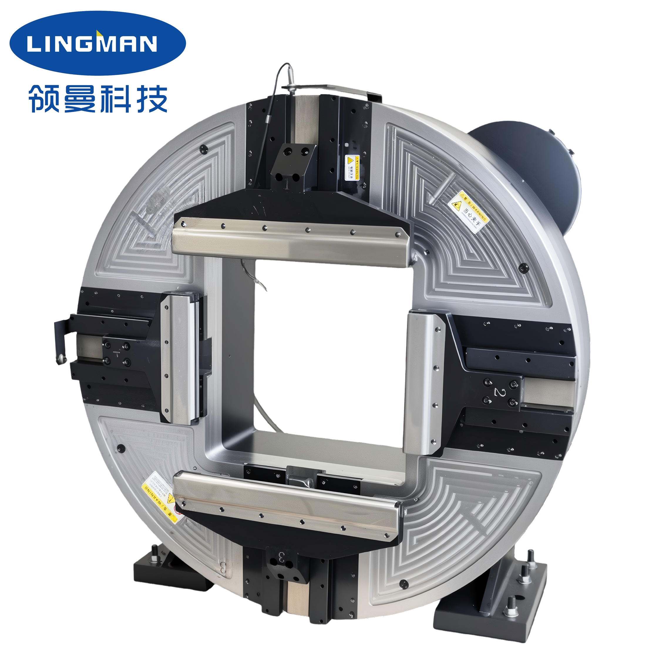 Laser Rotary Chuck 640mm Hollow Front Chuck 25KN Clamping Force Suitable for Pipe Cutting Machines with 560mm Jaw Stroke