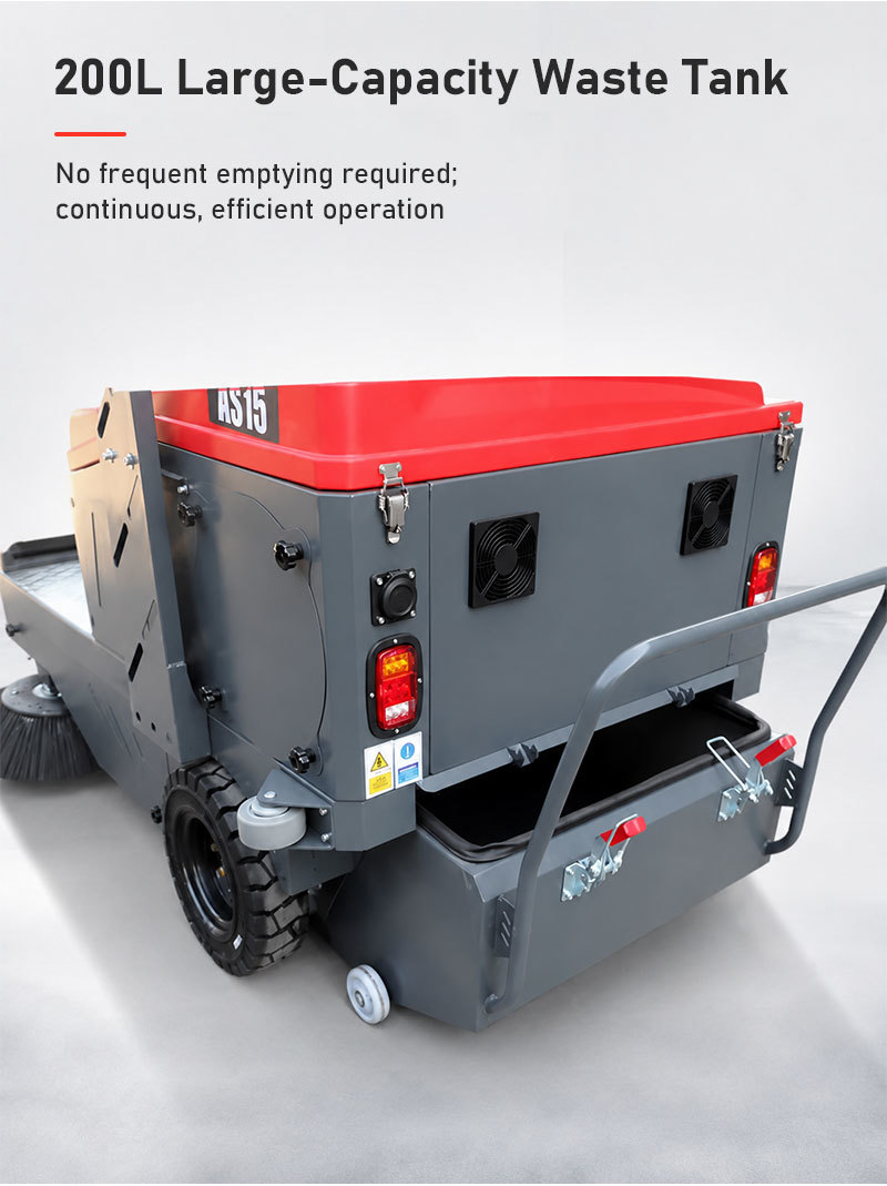High Quality Electric Commercial Self-propelled Floor Sweeper 8000㎡/h Cleaning Efficiency Road Sweeper Machine