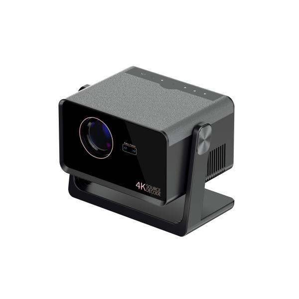 H3 Dark Gray Full HD Android TV Mini Projector Dust Free Official Netflix Mini Projector