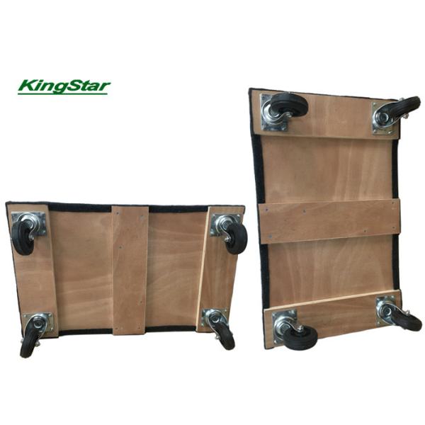 Carpeted heavy duty Wooden Furniture Dolly Mover Trolley lift 450kg Removal Trolley With Hard PVC Wheel 30x18 Inch
