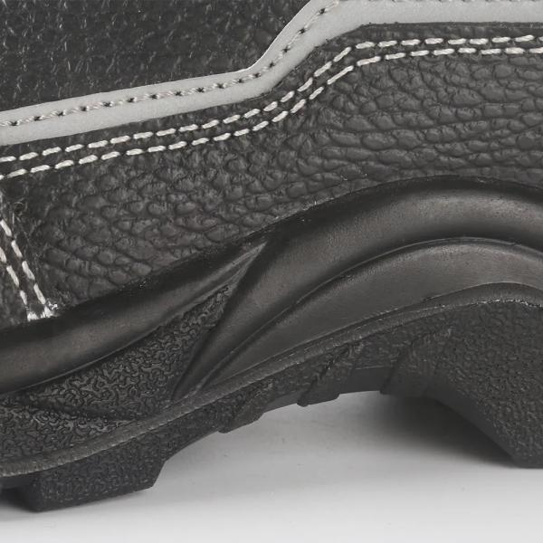 Chaussures de travail de sécurité industrielle en cuir véritable résistant aux ponctions