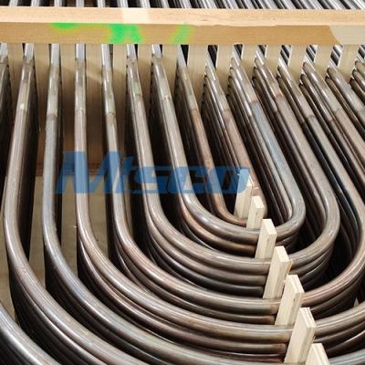 Tubulação do permutador de calor U de ASTM A789 S31803 S32205, tubo de aço frente e verso da curvatura de U