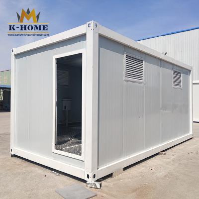 Cabine portátil do toalete feita da casa Demountable do recipiente do bloco liso