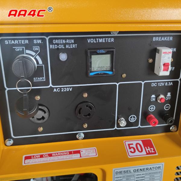 Gerador diesel silencioso de alta qualidade Genset diesel 9kva EF10500STE refrigerar de água do ar de AA4C