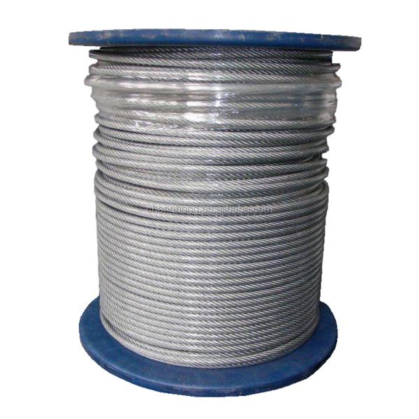 6x24 7FC Galvanized Steel Wire Rope 12mm 1000mtrs Packing 6x12 7FC Processing Service Other