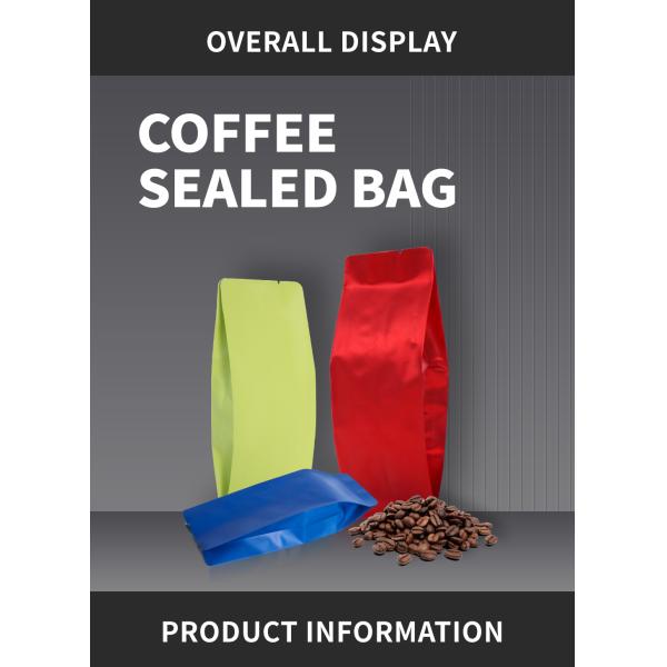 8 унций 12 унций 16 унций 250 г 500 г 1 кг Custom Printed Coffee Bags Coffee Bean Packaging Bag