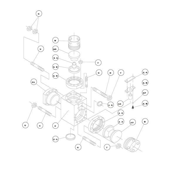 PZ10 PZ11 Gardner Denver Mud Pump Fluid End Module and Accessories