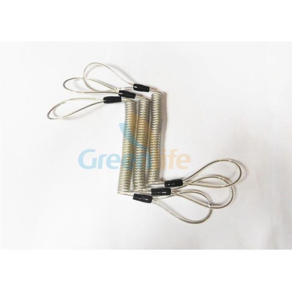 High Strength Retractable Tool Lanyard , Clear Colour Coiled Security Tethers