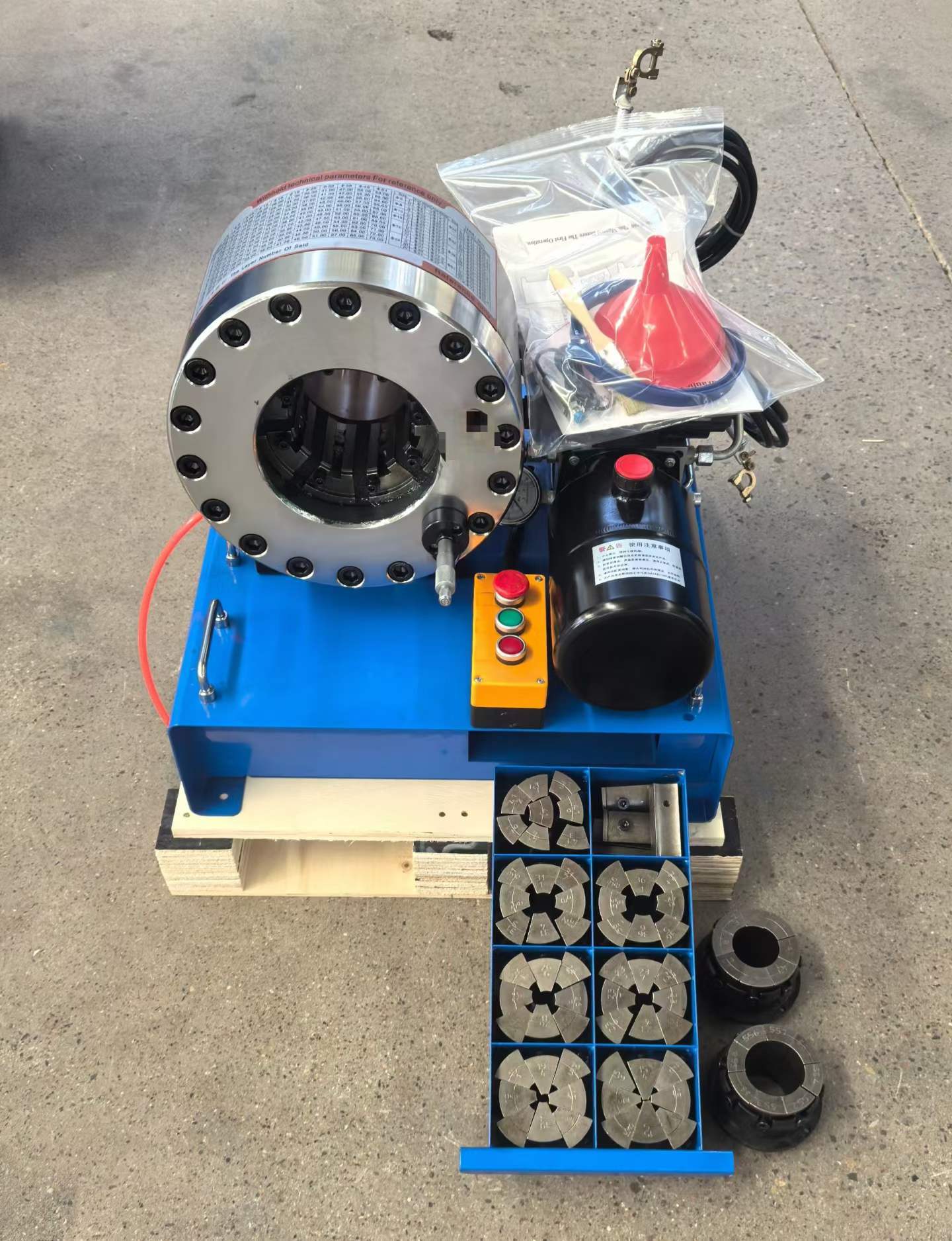 2 Inch 12V/24V Voltage Hydraulic Hose Crimping Machine With 600T Crimping Force