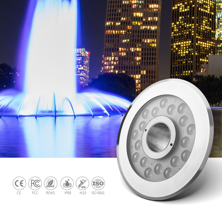 Сад DC24V IP68 SS316L привел VDE светов 36W DMX512 фонтана для фонтанов