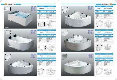 Vannes de bains à paroi rectangulaire durable 6 Air Bubble Jets Salles de bains Sanitaires