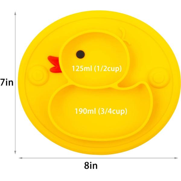 Не сместите желтая утка силикон разделил плиты малыша плиты