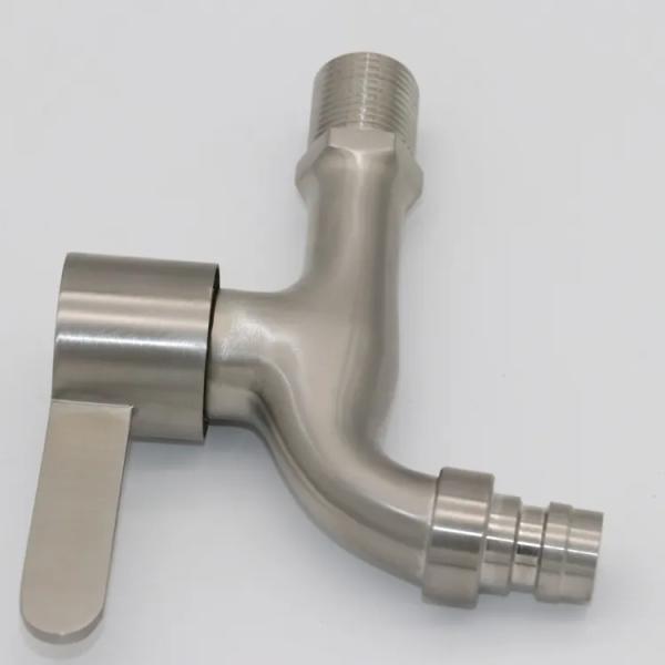 Acessório de torneira de banheiro SUS304 torneira de bacia de aço inoxidável para lavagem facial moderna