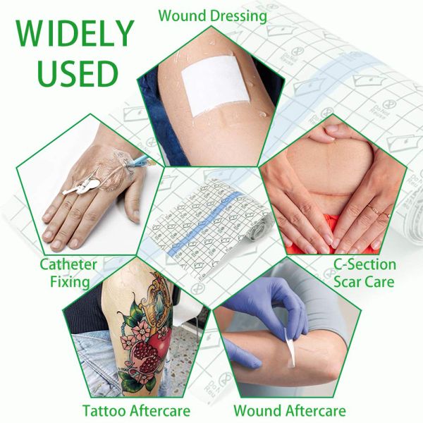 Custom Printed PU Tattoo Protection Film Skin Safe Transfer Film For Body 20cmx10m
