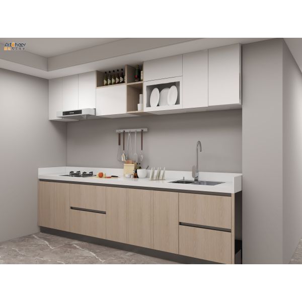 Eco-Friendly Modern Design Kitchen Cabinet with Customizable Size for Modular Kitchen