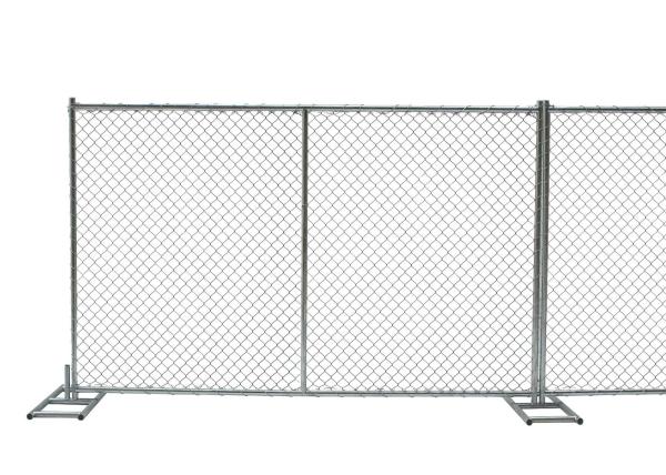 8ft x 10ft construction chain link fence opening 2⅜x2⅜(60mmx60mm)  tubing 16ga thick and diameter 11ga/2.90mm,11.5ga/2.7