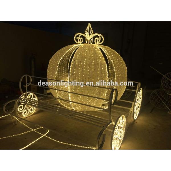 Led christmas horse carriage cinderella carriage