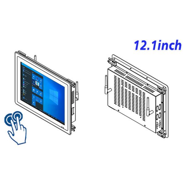 12.1-Inch Built-In Windows Display for Medical Devices and Factory Dashboards