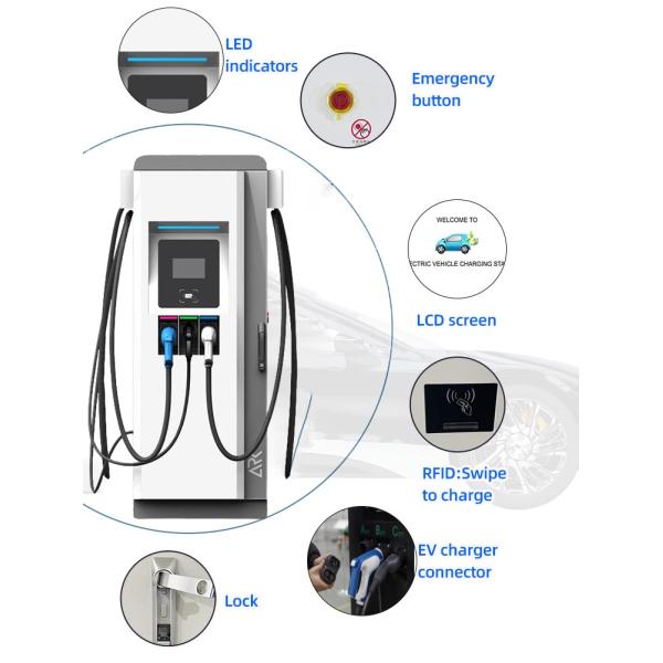 Ac Dc интегрировал быструю зарядную станцию заряжателя 20kw 120kw 150kw Ccs Chademo Ev Ev