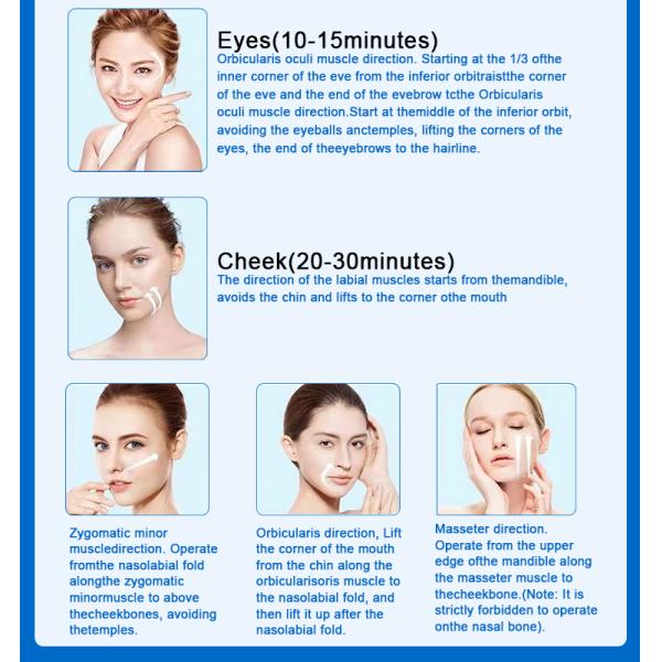 Sistema facial de burbujas calientes de oxígeno para pelar la piel