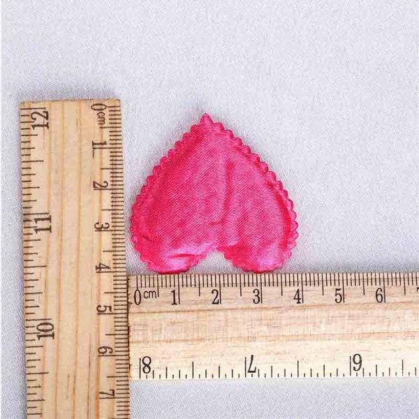 Pink Satin Applique Crafts Triming Sewing Appliques Sew - On Style