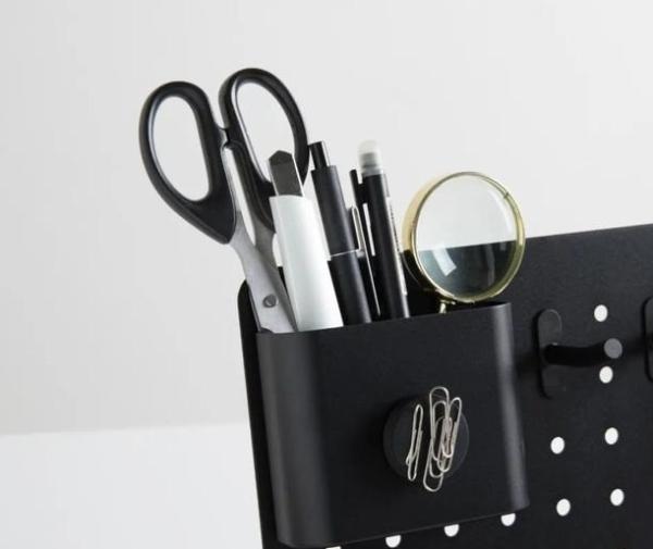 Kit de combinação de pegboard de metal para escritório para organização de artesanato e exibição de ornamentos