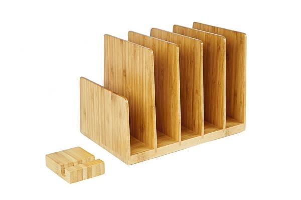 hot selling bamboo book holder brochure holder using office home with factory price
