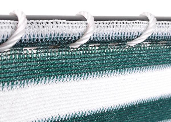 Colorful Stripped Balcony Safety Net With Metal Grommets / Reinforced Seams And Ropes