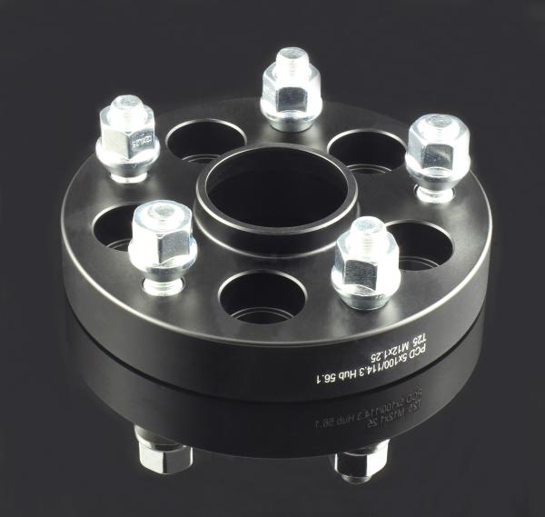25mm Forged Aluminum Hub Centric Wheel Adapters for SUBARU Bolt Pattern 5x100 to 5x114.3