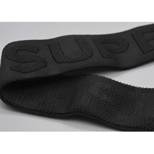 SGS подгонял эластичную резиновую ленту жаккарда 35mm черную для одежды