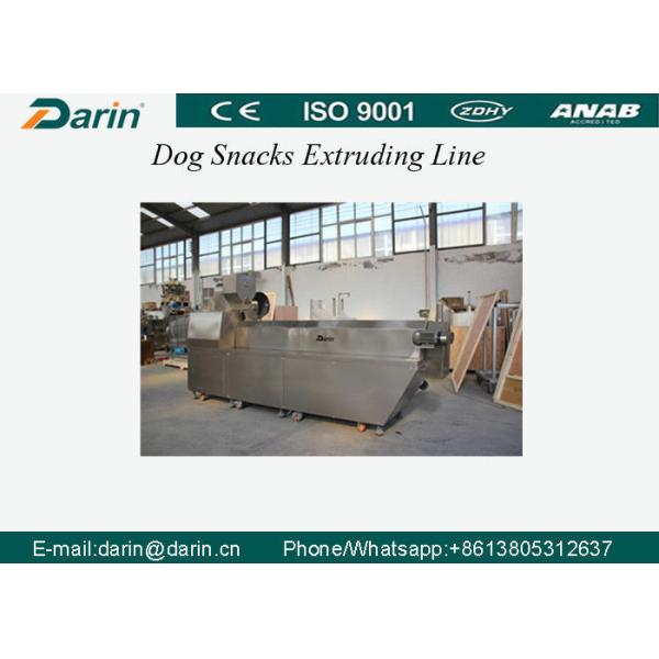 Extrusor automático aprobado CE de la comida de perro con la capacidad 200-250kg, invitaciones del animal doméstico/línea de la transformación de los alimentos del Chew del perro