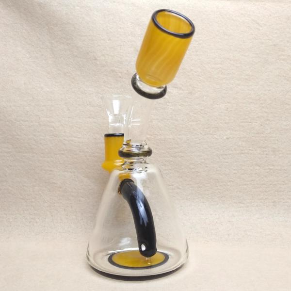 Small Cute Glass Water Piece Tobacco Glass Bongs / Party Bong With 14mm Male