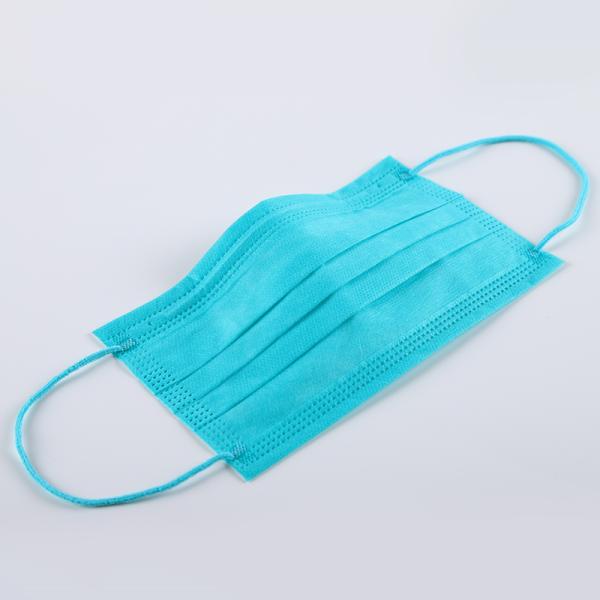 S&J 4-Ply Protective Preventive Disposable Pure Green Face Mask Respirator Medical Surgical Grade Earloop Daily Use Customizable